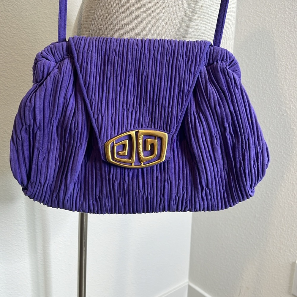 Sharif Vintage Pleated Art Deco MCM 70’s 80’s Bag